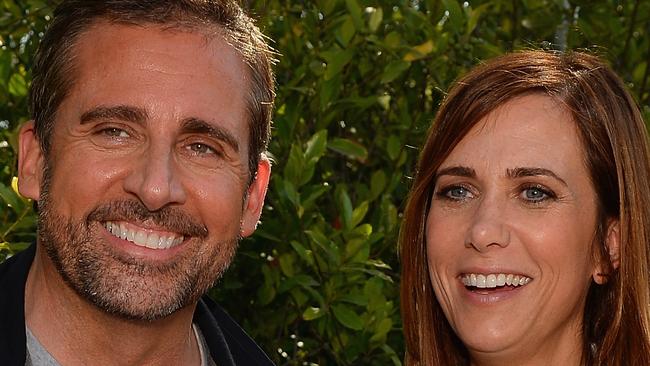 LOS ANGELES, CA - JUNE 22: Actors Steve Carell (L) and Kristen Wiig attend the premiere of Universal Pictures' 