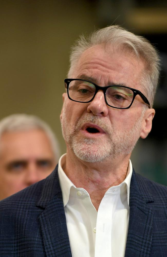 Labor Senator Tony Sheldon in Sydney on the first day of public hearings for the Senate Select Committee on Job Security. Picture: NCA NewsWire / Jeremy Piper