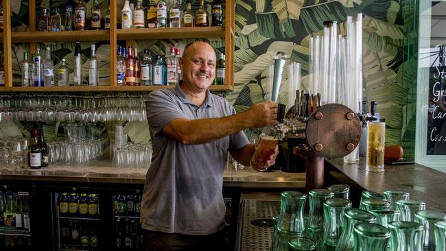 Surfers Paradise Beach Cafe owner Arthur De Snoo said: “The hospitality restrictions, in comparison to other countries, are a joke”. Picture: Jerad Williams