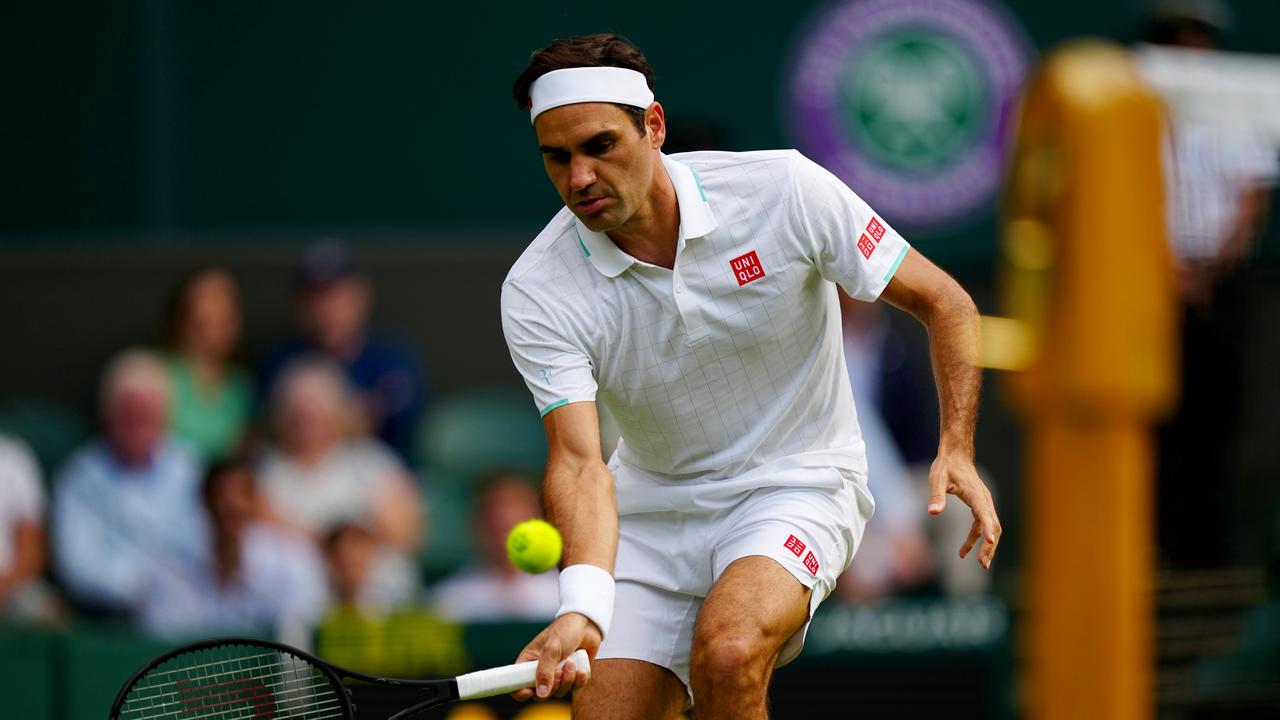 Roger Federer was kept to a doughnut in a set for just the second time in his Grand Slam career. Photo: Getty Images