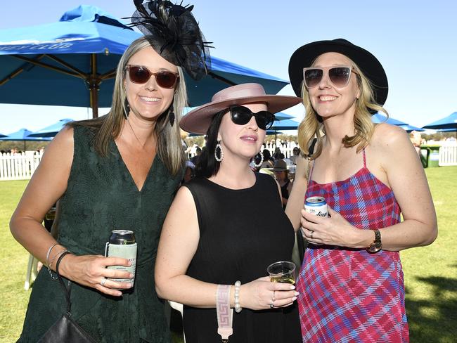 Apiam Bendigo Cup was held at Bendigo Racecourse, Bendigo, Victoria, on Wednesday, October 30th, 2024. Pictured enjoying the horse racing carnival are Briohny, Stacey and Mary. Picture: Andrew Batsch