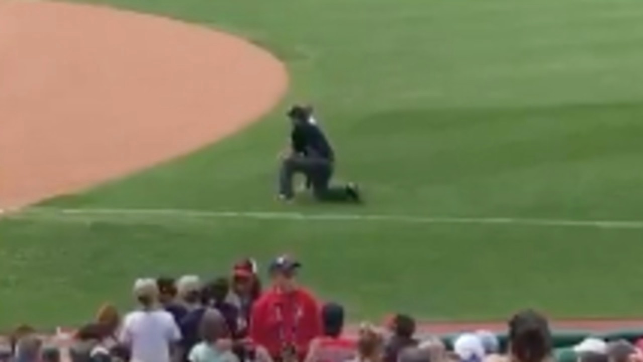 MLB Umpire Lets Boy on Field Over He Fell Over Railing at Cleveland Indians Game