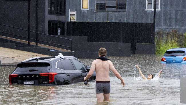 Flooding at East Brisbane, Saturday, December 14, 2024 - Picture: Richard Walker