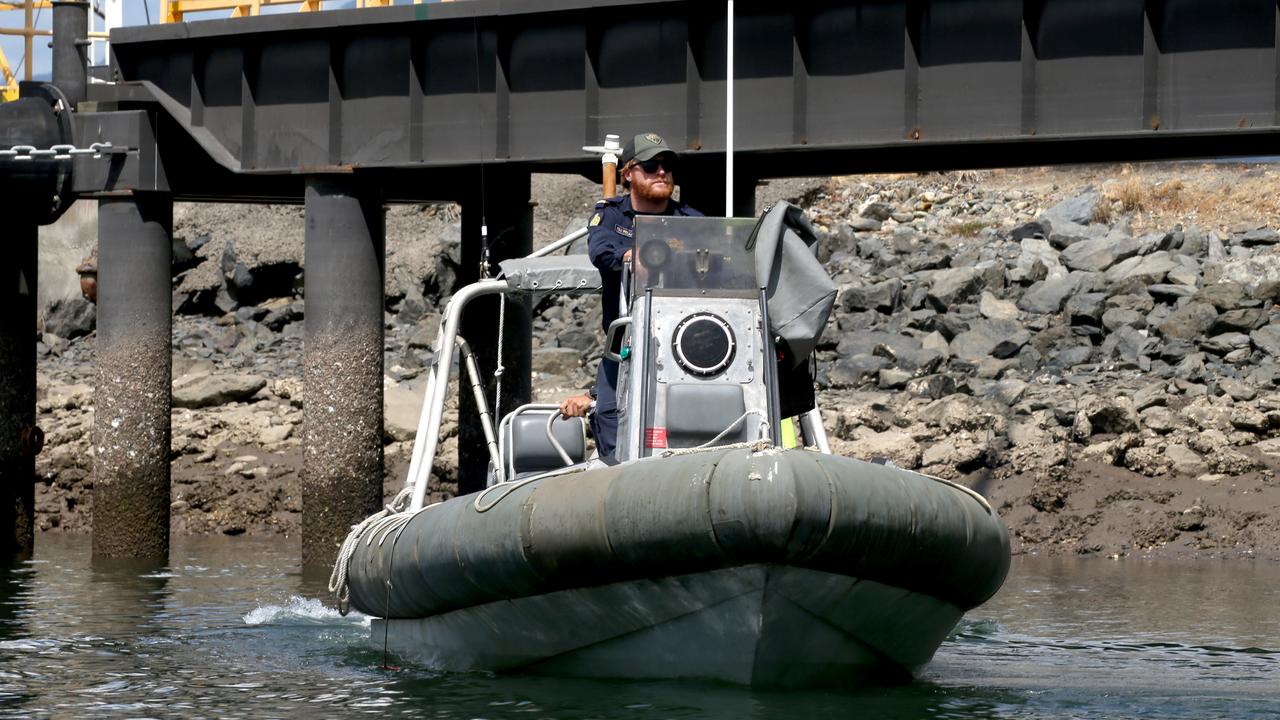 The Australian Border Force confirmed the arrival of a vessel. Picture: Anna Rogers