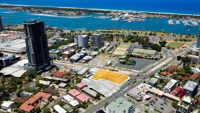 The site the Oxford on Southport development would take up. Photo: Supplied