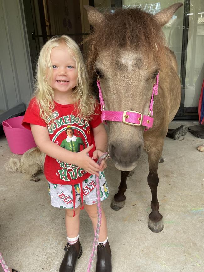 Winnie was a Christmas present for Billie from her grandfather Steven Andrews when she was just two years old.