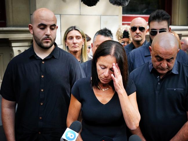 Aggie Di Mauro on the day her daughter’s murderer was sentenced. Picture: NCA NewsWire / Luis Enrique Ascui