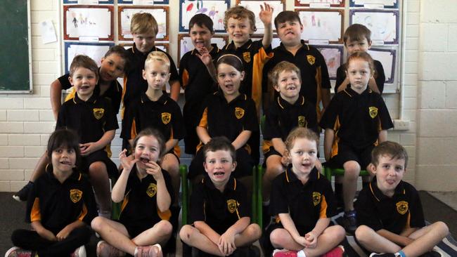 My First Year 2022: Tivoli State School prep class (Top row: Jyran, William, William, Lucien, Kobe, Jared. Middle: Lilyah-Rose, Jasper, Adalanna, Riley, Althea. Bottom: Amara, Isabella, Maverick, Heidi, Xavier.)