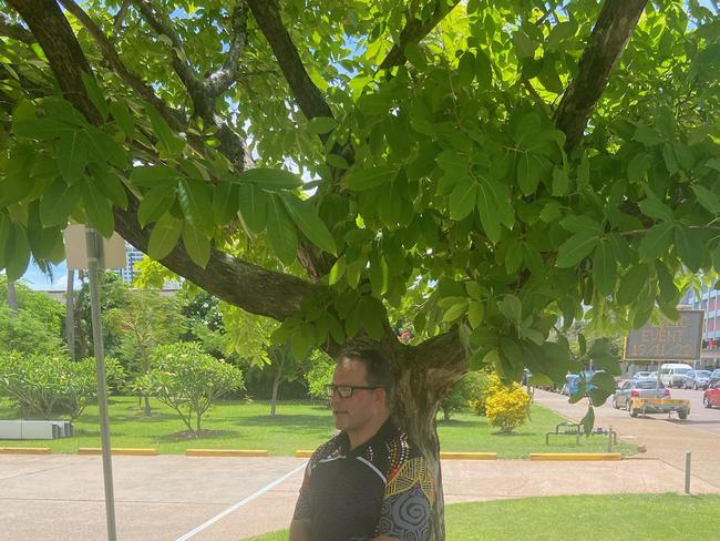 Solomon MHR Luke Gosling watched on as protesters try to up-end Territory Labor's Anti-Discrimination Amendment Bill