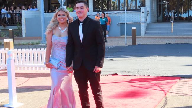 Urangan State High School students celebrating their formal.