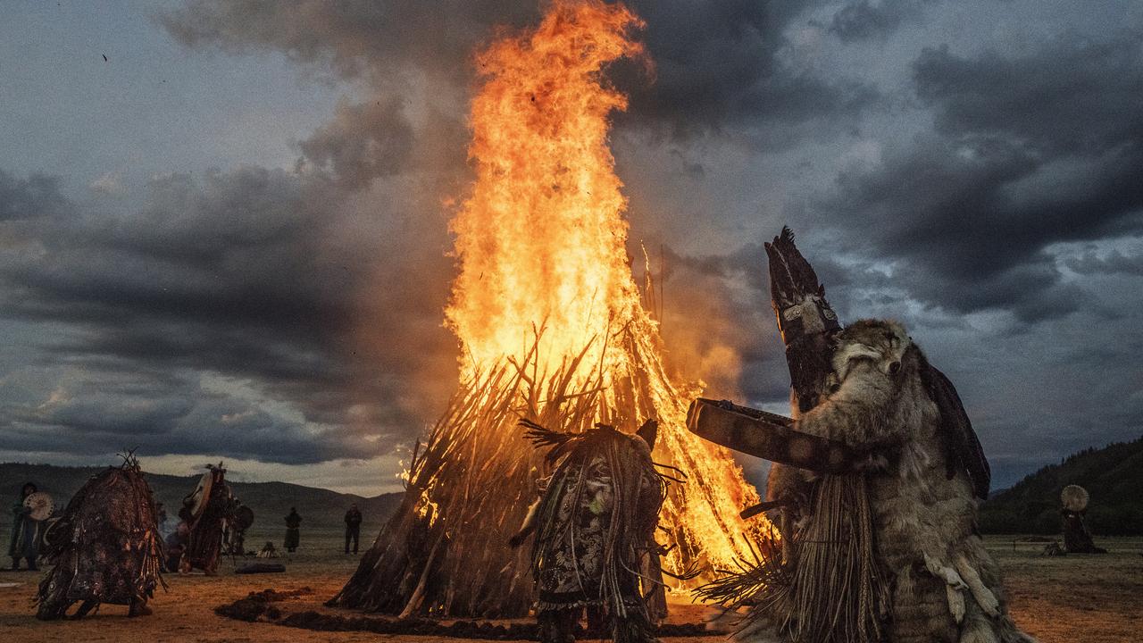 Mongolian people take part in a traditional summer solstice ritual. Picture: Getty