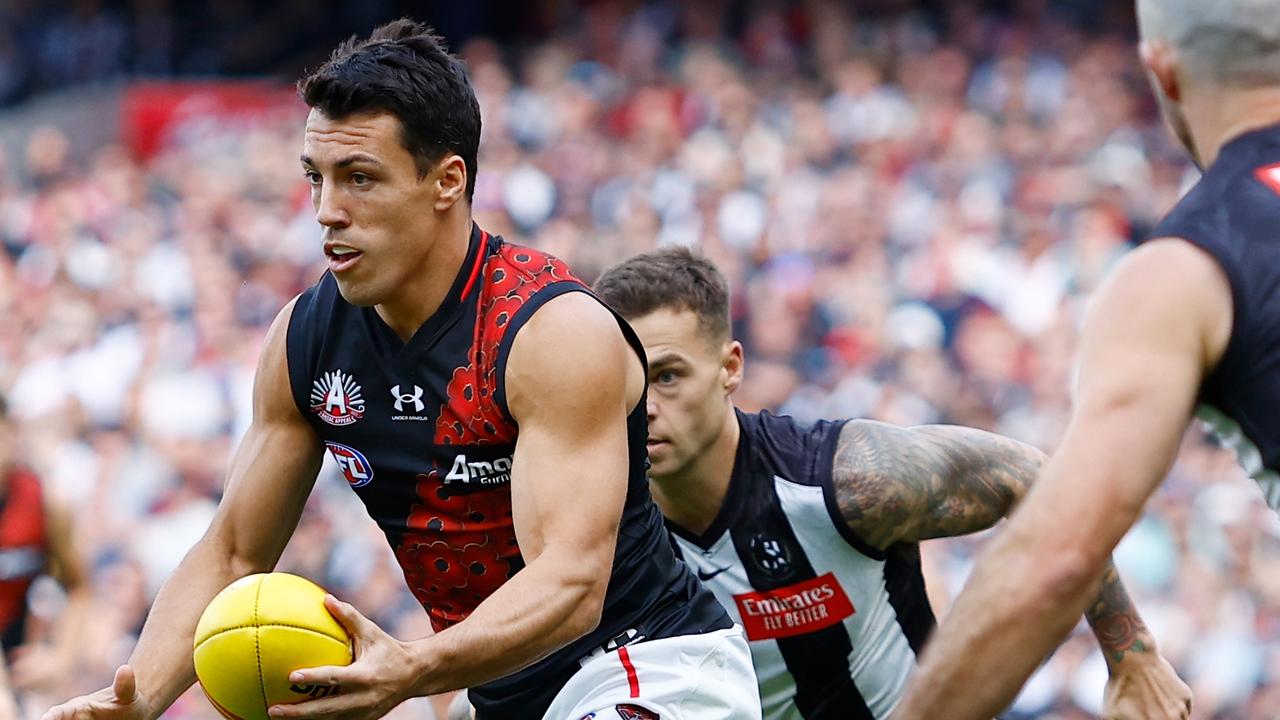 Dylan Shiel on the burst. Picture: Dylan Burns/AFL Photos via Getty Images