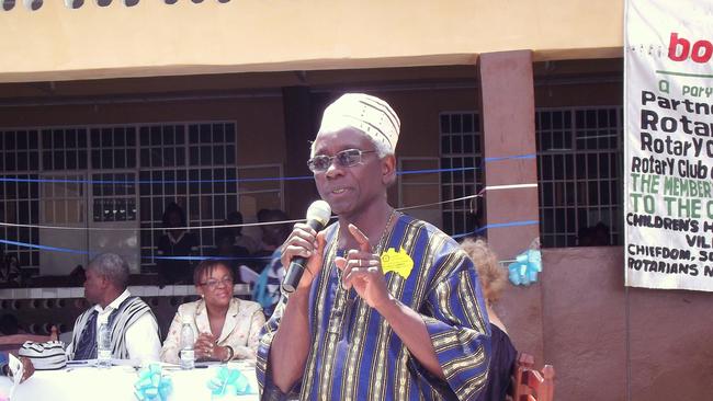 Dr Nuli Lemoh at the Bo Children's Hospital in Sierra Leone.