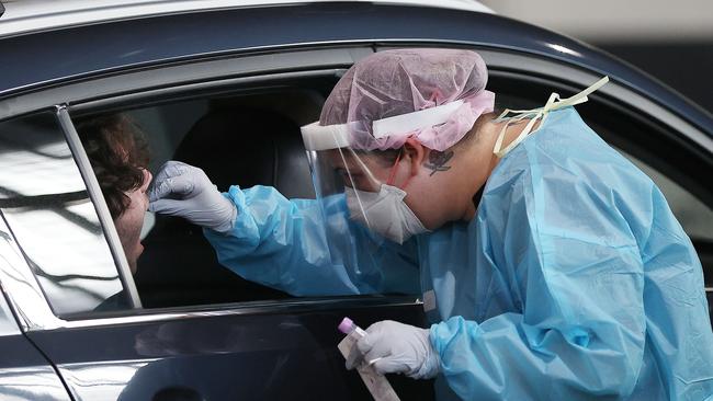 Covid testing continues at ACT Health facilities in Canberra. Picture: NCA NewsWire / Gary Ramage