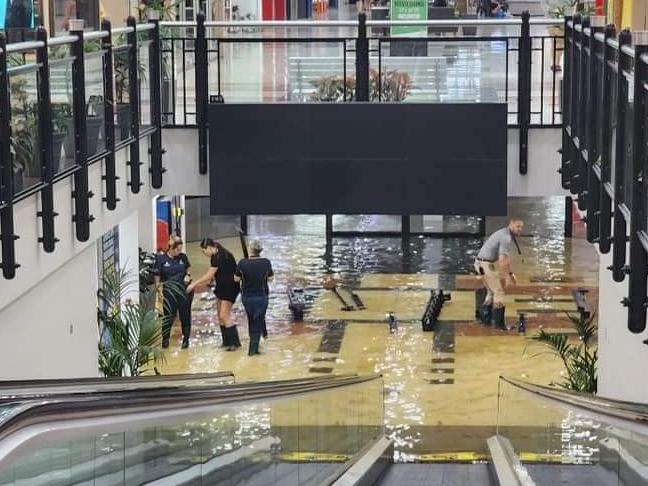 Tuesday, 30 January 2024: Morayfield shopping centre under water. Picture: Kyla Eccles/Facebook