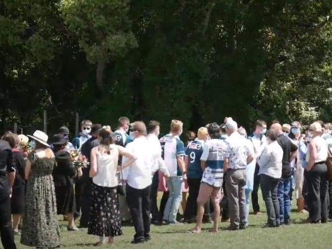 Edward "Eddy" Allen has been remembered in an emotional funeral service in Lismore.