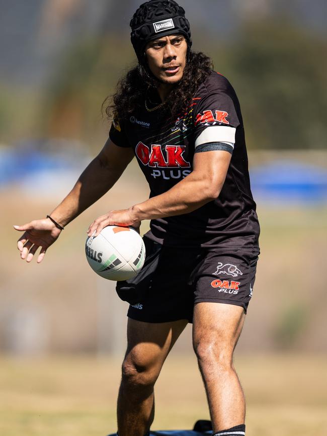 Jarome Luai passed a fitness test on his injured shoulder. Picture: Jake Hunter