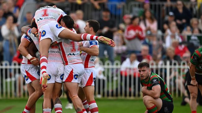 St George Illawarra Dragons vs. South Sydney Rabbitohs in the annual Charity Shield clash in Mudgee. Picture: NRL Imagery