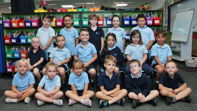 St Leonards Primary School Prep Back row L-R: Evie McDaid, Hunter Knight, Xavier Bullock, Stella Johnston, Jamila Narayan. Middle row: Seb Christie, Chase Paxinos, Tyquin Greer, Mia Muscat, Abby Layley, Hudson DeVincentis. Front row: Ivy Freeman, Isla White, Tilly Ziegler, Jai Micallef, Jaxon Clark, Kaleb Jones.
