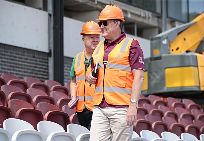 News Corp journalist Dean Ritchie and CEO Stephen Humphries. Picture: Adam Yip