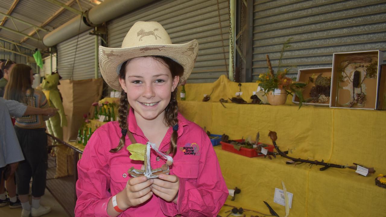 Zoe's entry for the newly established seedpod animal creations category was on display in the Wool Hall. Picture: Chloe Cufflin