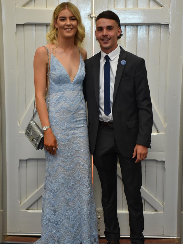 Ashlee Higgins with Jayden Lippi at the Assumption College formal.