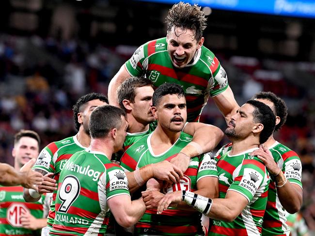 Latrell Mitchell and the Rabbitohs are box office gold. Picture: Bradley Kanaris/Getty Images