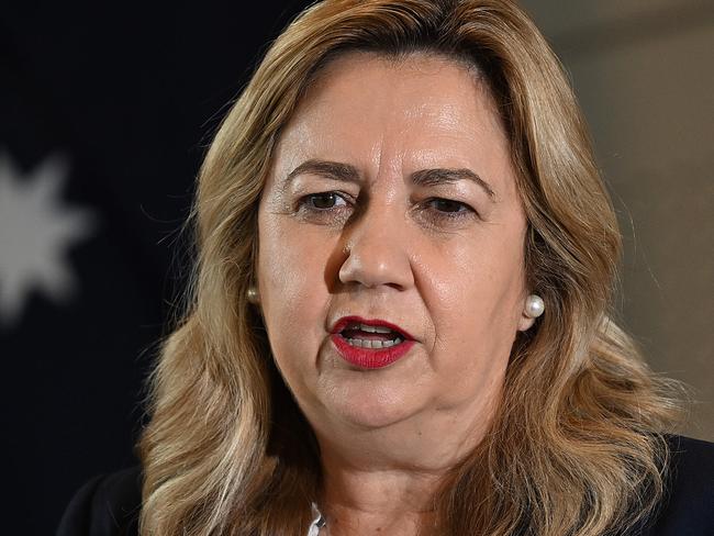 28/9/2023: Annastacia Palaszczuk Premier of Queensland during a press conf. at 1 William St, Brisbane. pic: Lyndon Mechielsen/Courier Mail