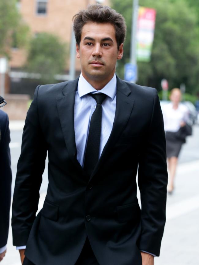 Former professional tennis player and coach Nick Lindahl outside court. Picture: Cameron Richardson