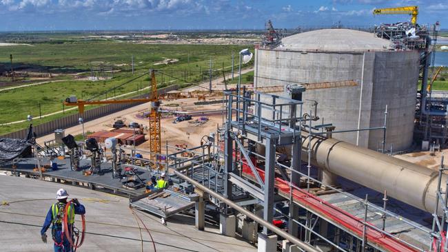 A liquefied natural gas export terminal in Corpus Christi, Texas. Picture: Bloomberg