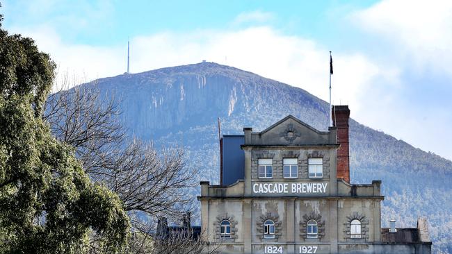 The Cascade Brewery with kunanyi/Mt Wellington in the background. Picture: PATRICK GEE