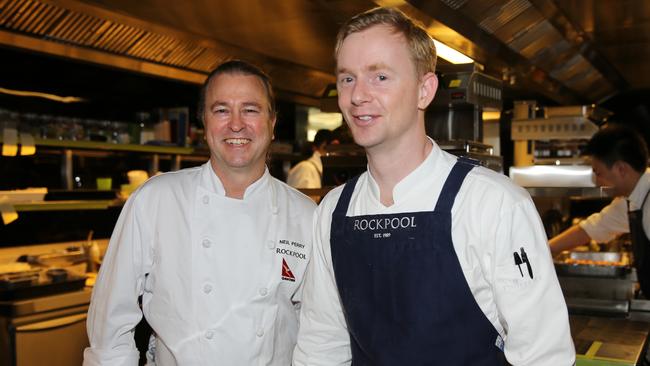 Rockpool’s Neil Perry with head chef Phil Wood, who will remain at the new restaurant.