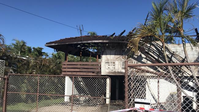 A fire on Good Friday gutted a home on Bagot Rd PIC: JUDITH AISTHORPE