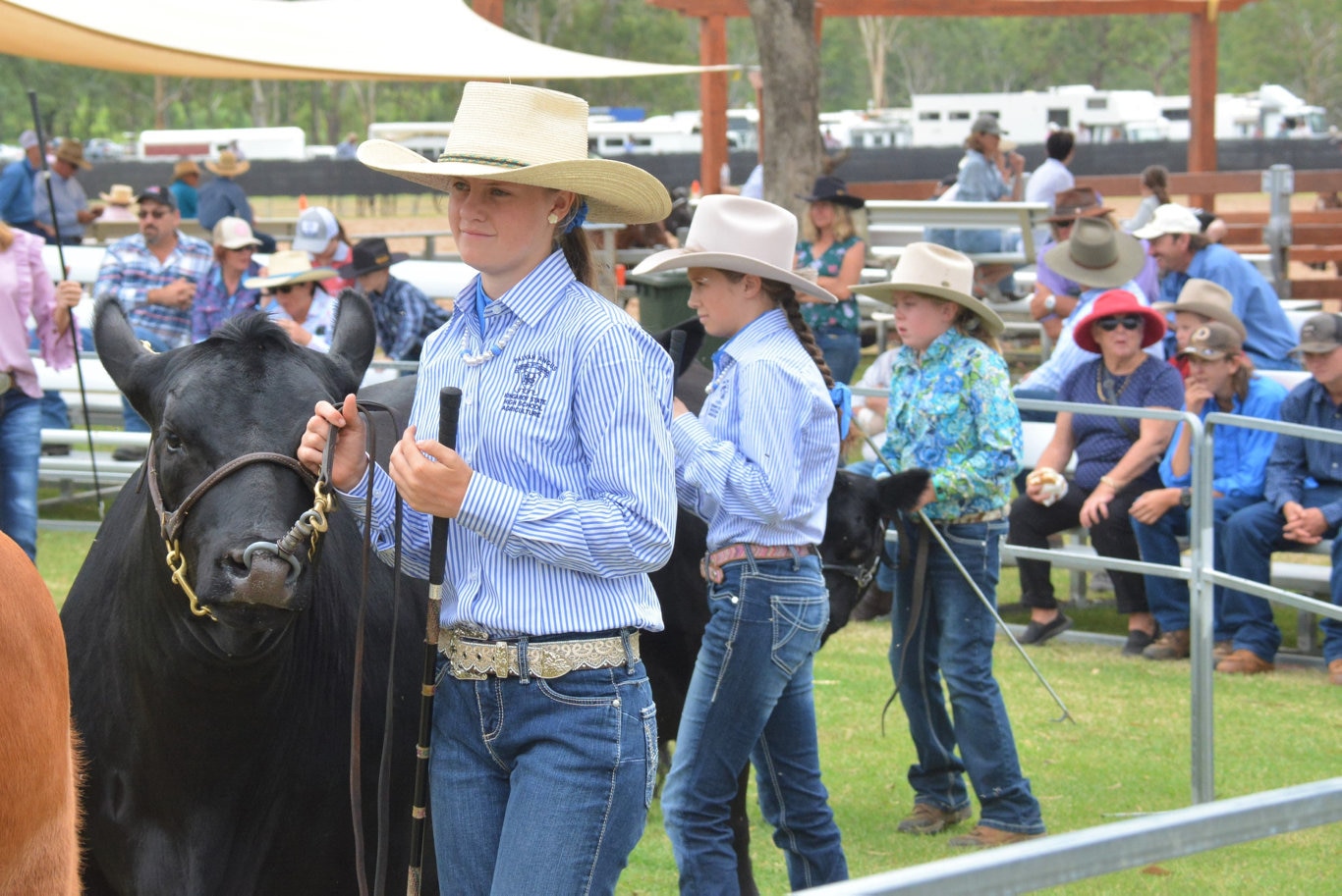 The Kingaroy State High School show team at the 71st annual Cooyar Show. Picture: Kate McCormack
