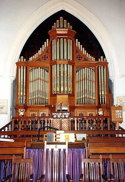 Former St Andrew's Presbyterian Church in the 1990s. Picture: Howard Baker