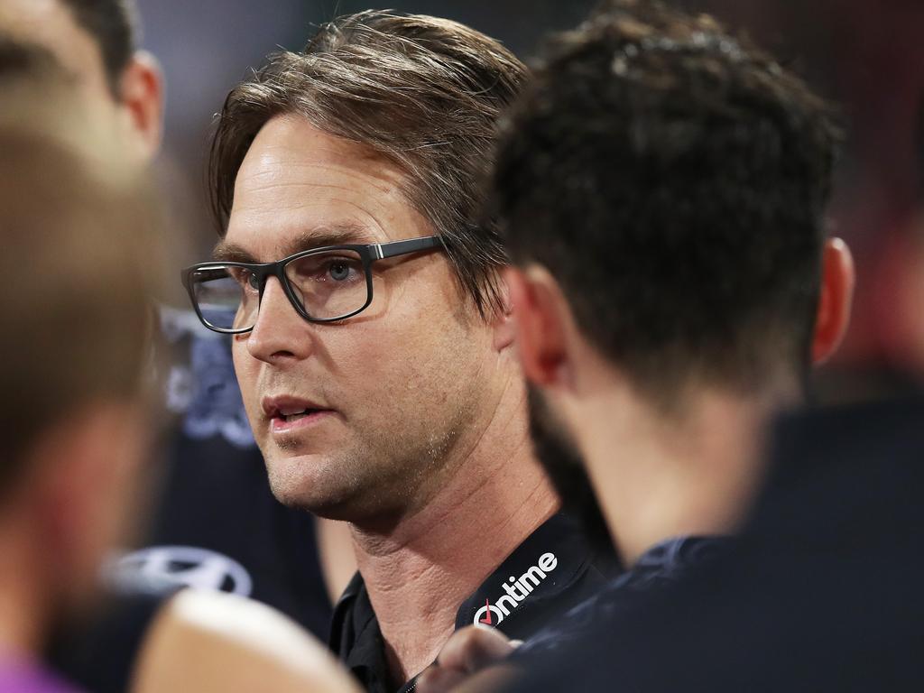 Blues coach David Teague says his team simply isn’t good enough. Picture: AFL Photos/Getty Images