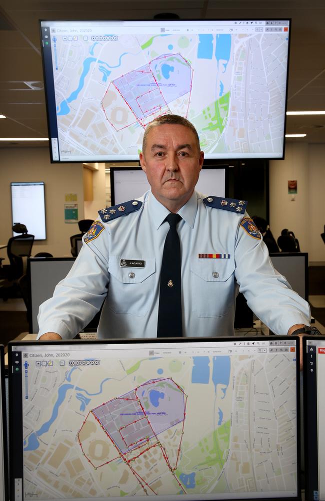 General Manager Andrew McClintock in the monitoring room. Picture: Toby Zerna