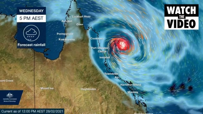 Tropical cyclone gathers in Qld with heavy rain, strong winds | news ...