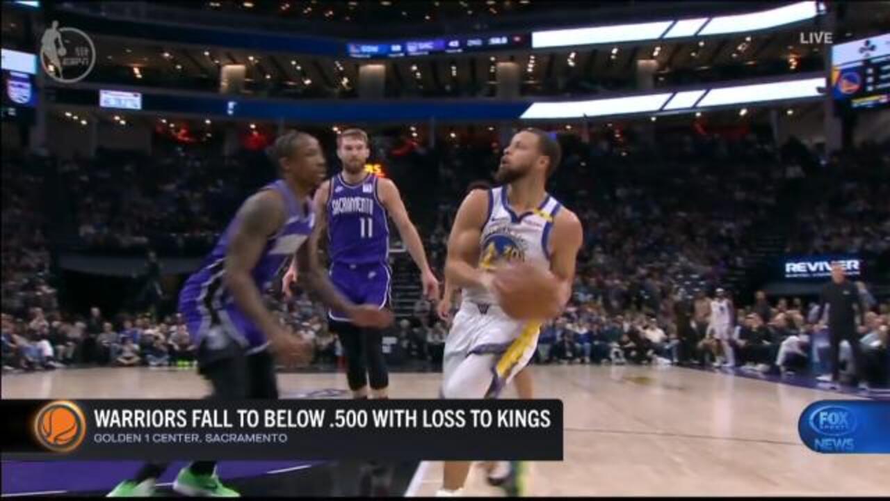 Warriors continue slump with Kings loss