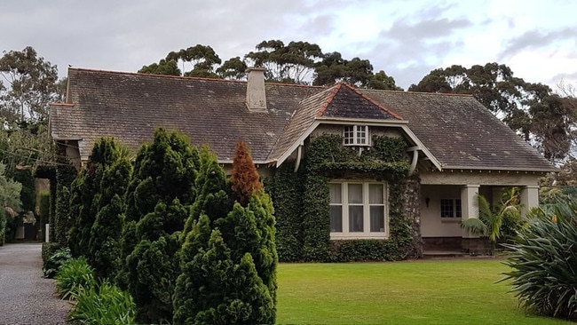 The Le Cornu home in Sturt Street, Brighton, which sits on the block the family is trying to sell.