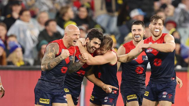 Nathan Jones (left) got the win in his 300th game. Picture: Michael Klein