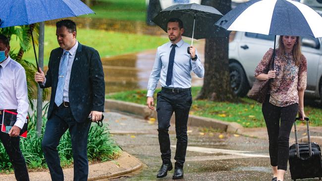 Zach Rolfe arrives at the Supreme Court on Friday. Picture: Glenn Campbell