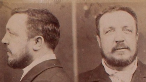 A mugshot of William Buck, whose hatred of police was legendary. Picture Michael Shelford and Public Record Office Victoria: Central Register of Male Prisoners
