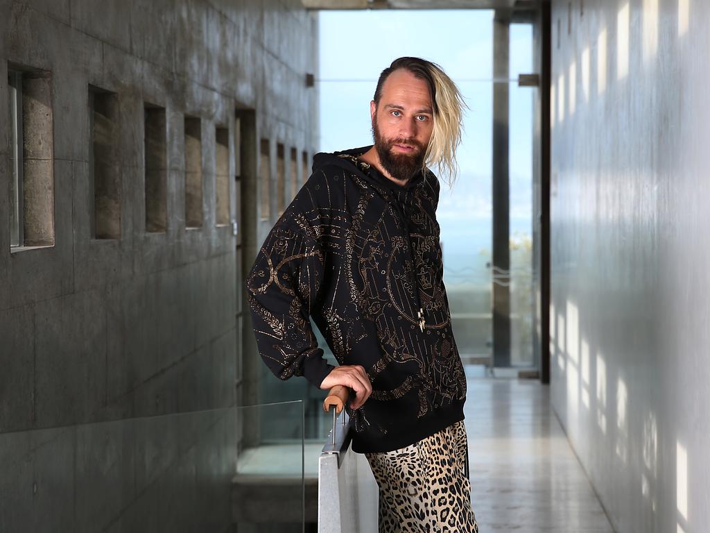 Schebesta at his Coogee pad. Jane Dempster/The Australian.