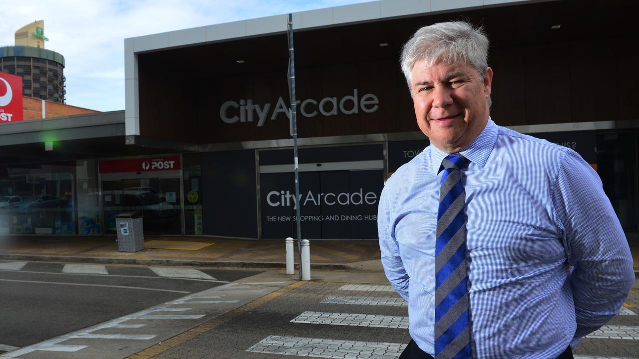 Craig Stack at City Arcade between Stuart Street and Flinders Street in Townsville's CBD. Picture: Evan Morgan