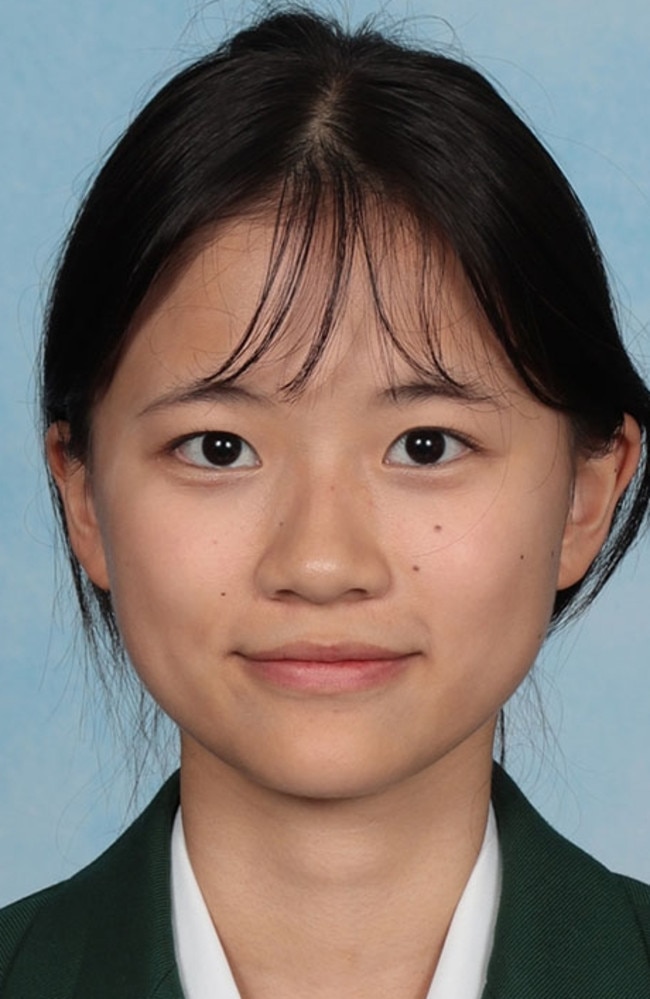 Lingchen Zeng, Cavendish Road State High School high achiever. Picture: Contributed