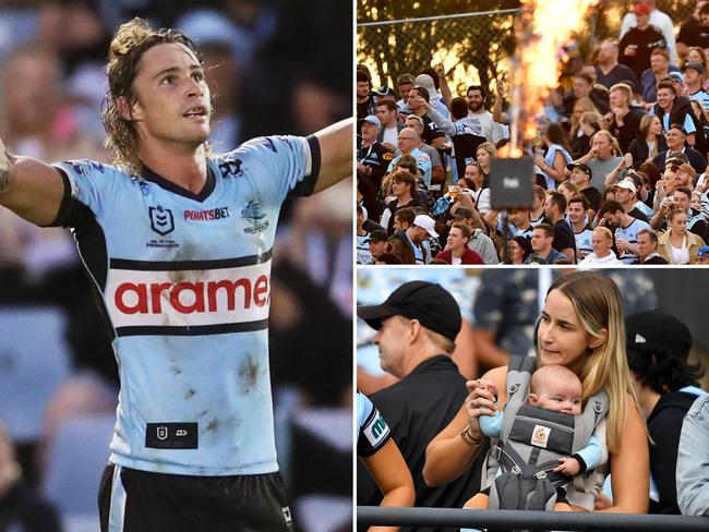 Scenes on the return to Shark Park.