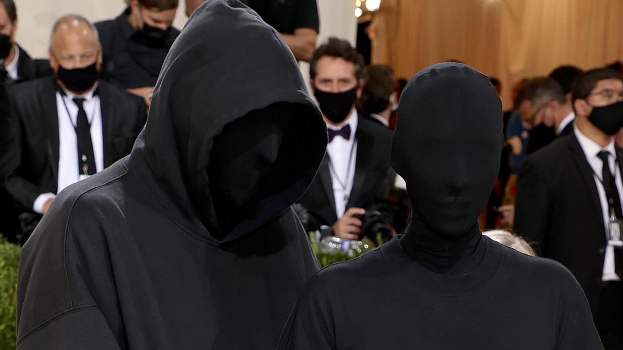 Kim Kardashian's black faceless full-body suit has a Kanye West connect :  The Tribune India