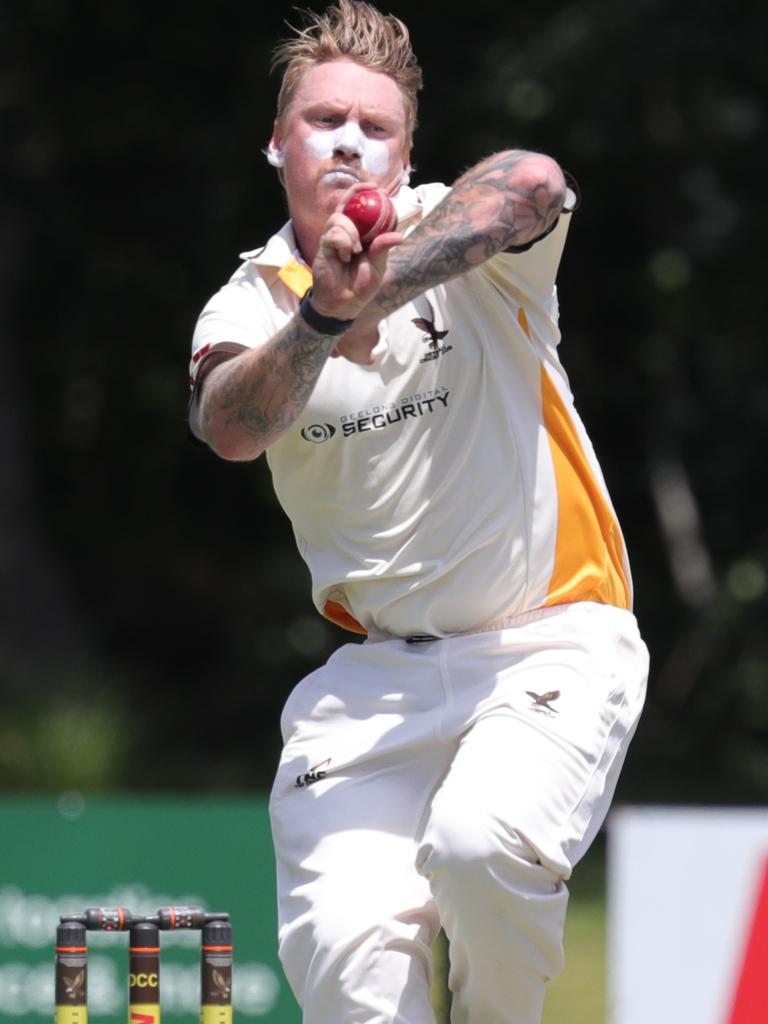 Drysdale bowler Blake Dobbin. Picture: Mark Wilson