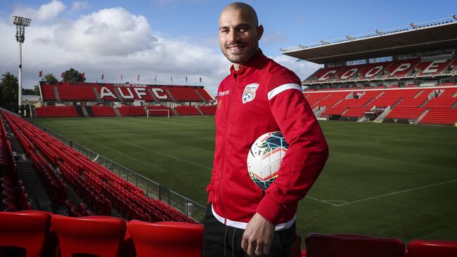 SA-born James Troisi joined Adelaide United from Melbourne Victory in October. Picture: Sarah Reed